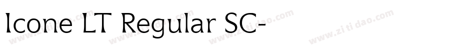 Icone LT Regular SC字体转换